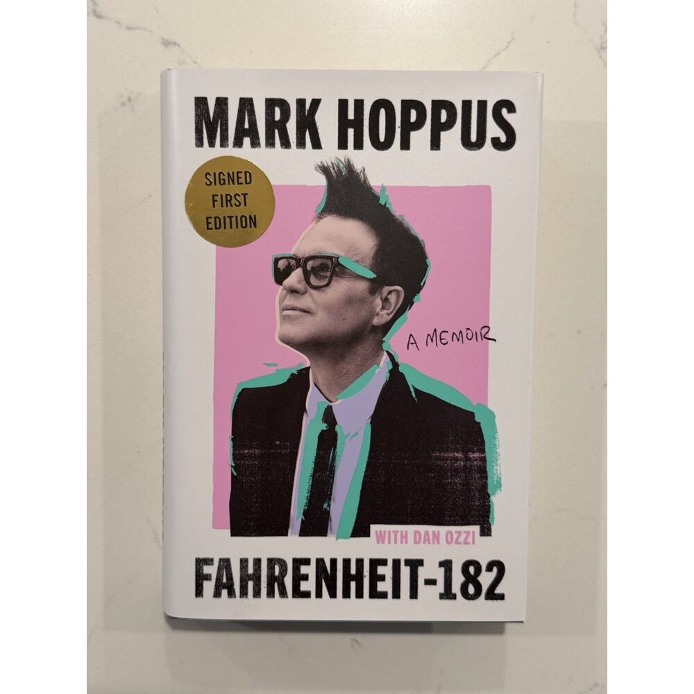 Autographed Mark Hoppus Signed Book Fahrenheit-182 A Memoir Blink 182 #2